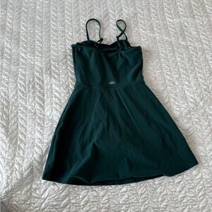 Alo Yoga Dark Green Tennis Dress